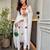 White roman chanderi embroidered kurti pant set with organza dupatta