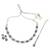modern round shape white kundan stone silver plated choker brass jewellery set for women