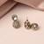 pleasant round shape white kundan stone antique gold plated choker brass jewellery set for women