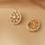 smooth oval and flower design pearl white kundan stone gold plated choker jewellery set for women