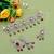 charming circle and leaf design red uncut kundan gold plated collar jewellery set for women