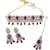 charming circle and leaf design red uncut kundan gold plated collar jewellery set for women