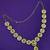 creative round and oval shape uncut kundan gold plated choker jewellery set for women