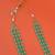modern green mother of pearls 3 layered gold plated long haram necklace pearl mala for women