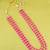 modish pink mother of pearls 3 layered gold plated long haram necklace pearl mala for women
