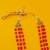 pleasant red mother of pearls 3 layered gold plated long haram necklace pearl mala for women