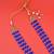 pleasing blue mother of pearls 3 layered gold plated long haram necklace pearl mala for women
