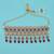 modish oval and flower shape uncut kundan gold plated collar jewellery set for women