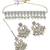 lavish oval and flower shape uncut kundan gold plated collar jewellery set for women