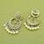 modern leaf design uncut kundan gold plated collar jewellery set for women