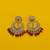 stylish leaf design uncut kundan gold plated collar jewellery set for women