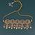 glorious oval and flower shape uncut kundan gold plated collar jewellery set for women