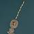 glorious oval and flower shape uncut kundan gold plated collar jewellery set for women
