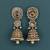 glorious oval and flower shape uncut kundan gold plated collar jewellery set for women