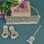 pretty round and oval shape pearl uncut kundan gold plated collar jewellery set for women