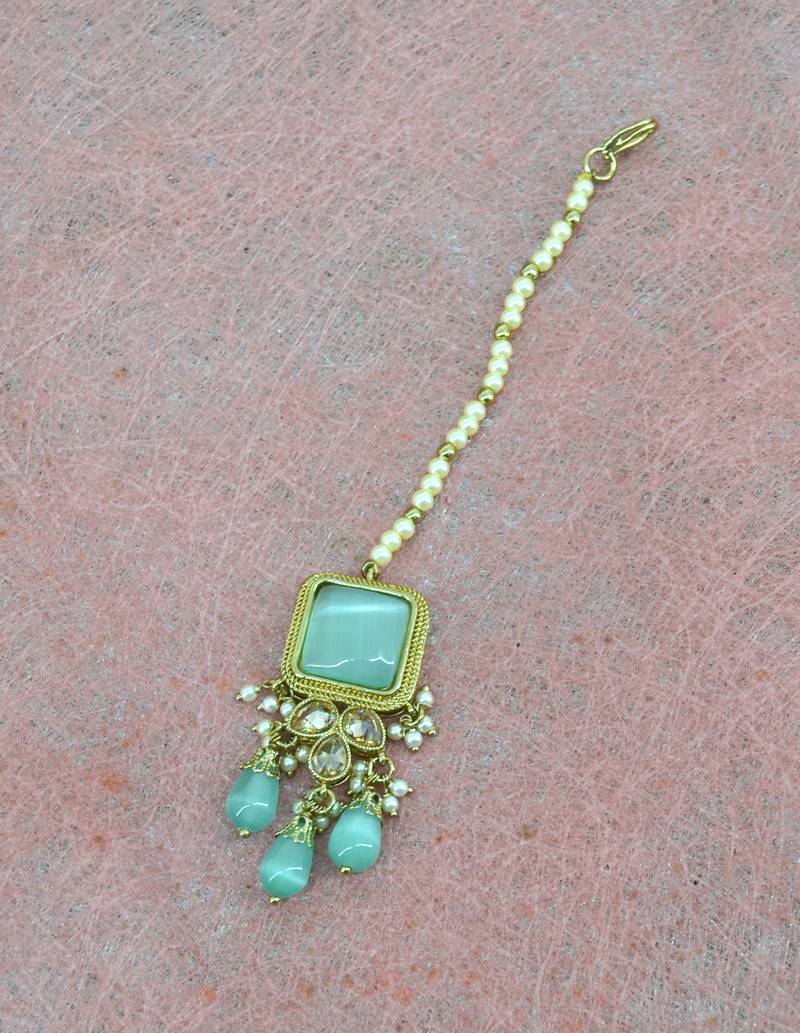 flower and chandelier shape pearl lariat uncut kundan gold plated choker jewellery set for women