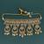 stylish flower and chandelier shape uncut kundan gold plated choker jewellery set for women