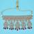 superb flower and chandelier shape uncut kundan gold plated choker jewellery set for women