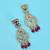superb flower and chandelier shape uncut kundan gold plated choker jewellery set for women