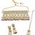 trendy flower design uncut kundan gold plated choker jewellery set for women