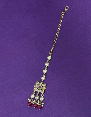 trendy flower design uncut kundan gold plated choker jewellery set for women 2