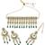 wavy round and flower design uncut kundan gold plated choker jewellery set for women