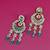 wavy round and flower design uncut kundan gold plated choker jewellery set for women