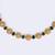 flowing round and oval shape kundan brass gold plated choker jewellery set for women