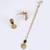flowing round and oval shape kundan brass gold plated choker jewellery set for women