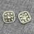 elegant square shape pearls antique gold plated choker neckalace set with maangtikka for women