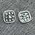 exotic square shape pearls silver plated choker neckalace set with maangtikka for women