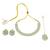creative oval shape pearls antique gold plated choker neckalace set with maangtikka for women