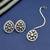 desirable oval shape pearls silver plated choker neckalace set with maangtikka for women