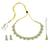 round and square shape brass antique gold plated choker neckalace set with maangtikka for women