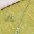 round and square shape brass antique gold plated choker neckalace set with maangtikka for women