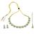 round and square shape brass antique gold plated choker neckalace set with maangtikka for women
