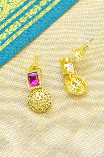 gorgeous round and square shape brass gold plated choker neckalace set with maangtikka for women