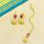 gorgeous round and square shape brass gold plated choker neckalace set with maangtikka for women