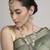 delightful round shape pearl lariat kundan antique gold plated long haram jewellery set for women