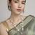 delightful round shape pearl lariat kundan antique gold plated long haram jewellery set for women