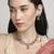 brilliant round and oval shape kundan antique gold plated choker jewellery set for women