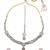 creative round and oval shape kundan antique gold plated choker jewellery set for women