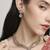 creative round and oval shape kundan antique gold plated choker jewellery set for women