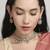 astonish round and circle shape kundan antique gold plated choker jewellery set for women