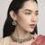 dazzling round and circle shape brass kundan antique gold plated choker jewellery set for women