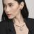 contemporary mother of pearl brass kundan antique gold plated long haram necklace set for women