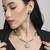 contemporary mother of pearl brass kundan antique gold plated long haram necklace set for women