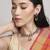 glimmery oval shape kundan antique gold plated choker necklace set for women