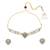 graceful round shape pearl lariat brass kundan antique gold plated choker necklace set for women