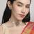graceful round shape pearl lariat brass kundan antique gold plated choker necklace set for women